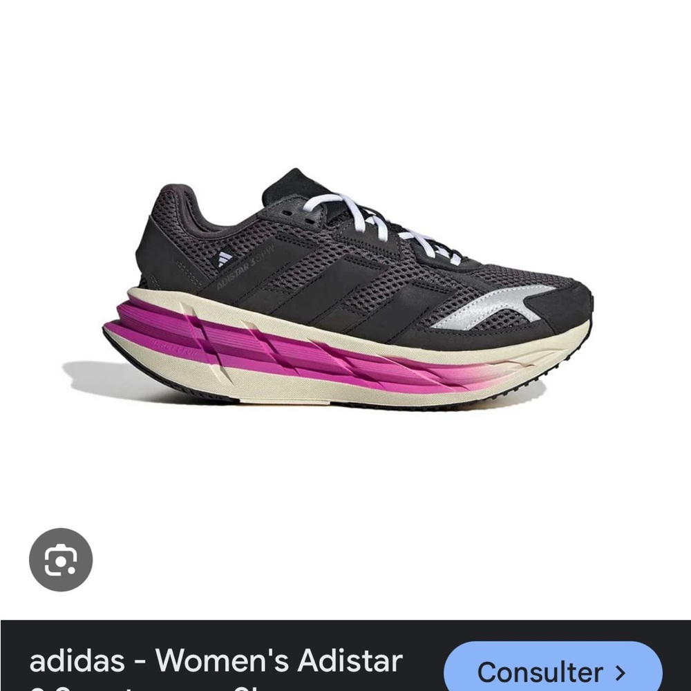 adidas Originals Women's Athletic Shoes - Black and Pink